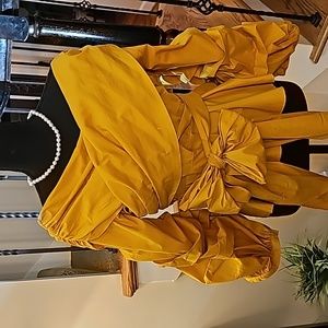 Old Gold African Inspired Blouse